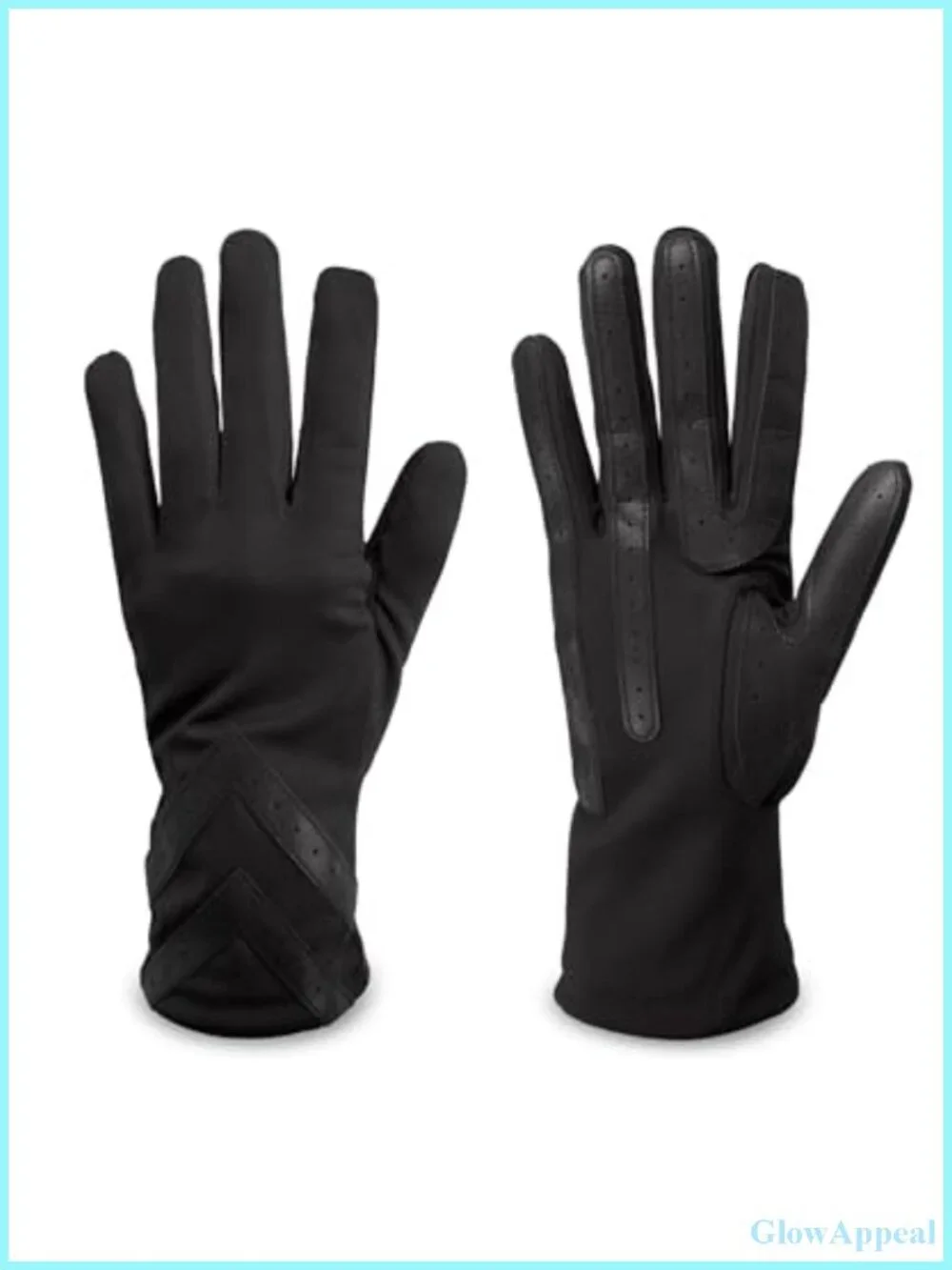 Women's Touchscreen Cold Weather Gloves with Fleece Lining Spandex Chevron